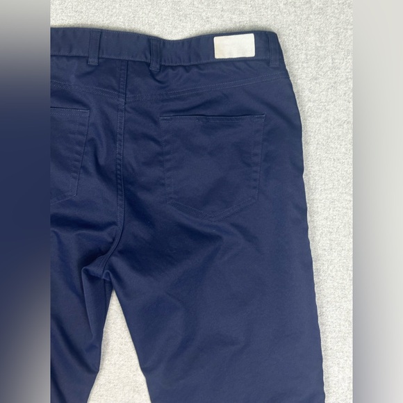 Peter Millar Mens Golf Pants Size 36 Navy Blue Short Ankle Length - Picture 5 of 14